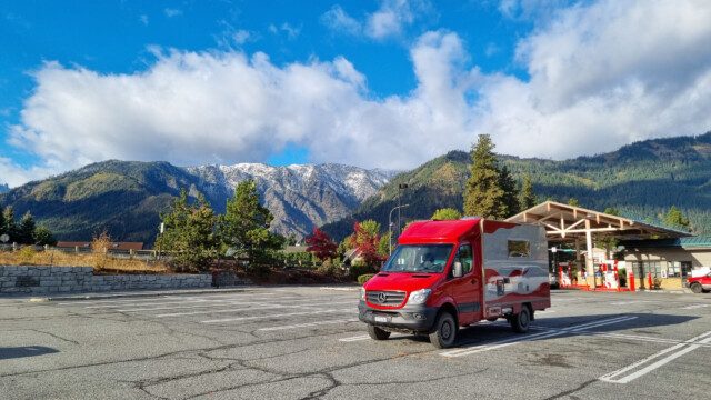 erster Schnee, noch in der Ferne