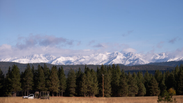 frisch verzuckerte Berge