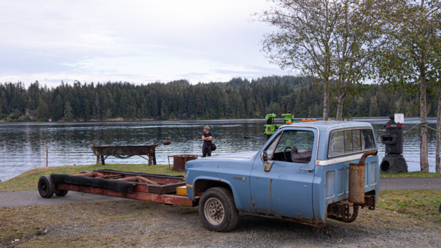 vorne so etwas wie ein Slipwagen