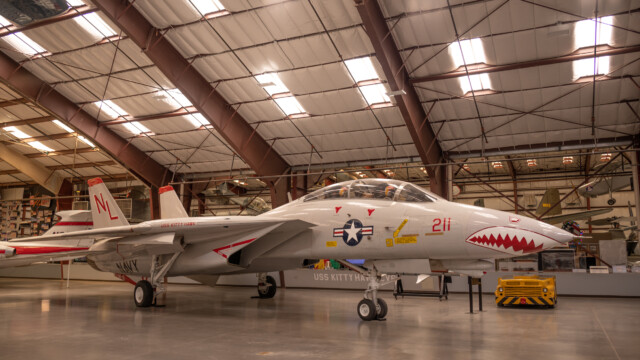 eine F-14 strahlt ebenfalls in Hochglanz