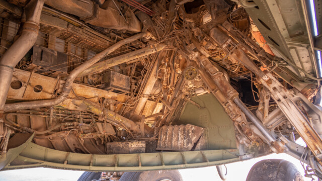 Fahrwerksschacht eines B-52 Bombers