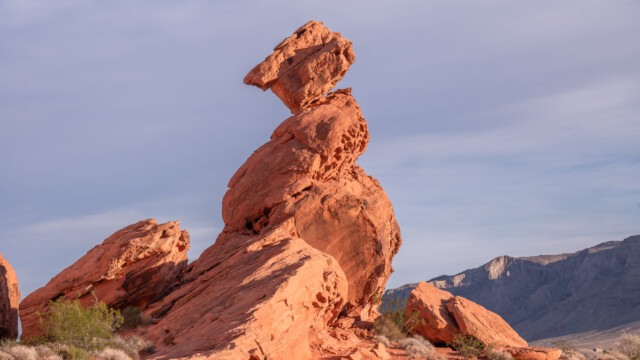 wann dieser Felsbrocken wohl abrutscht?