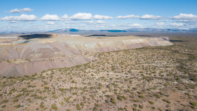 Aushubmaterial der Kupfermine