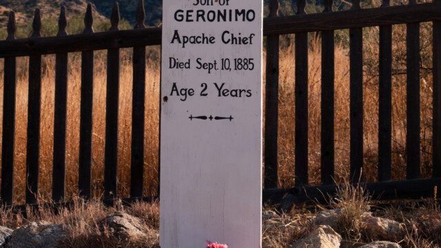 Grab des verstorbenen Kindes von Geronimo