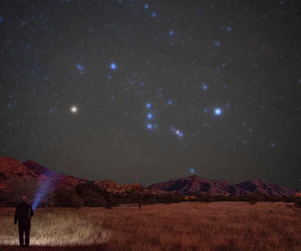 Sternbild Orion beleuchtet von Bettina