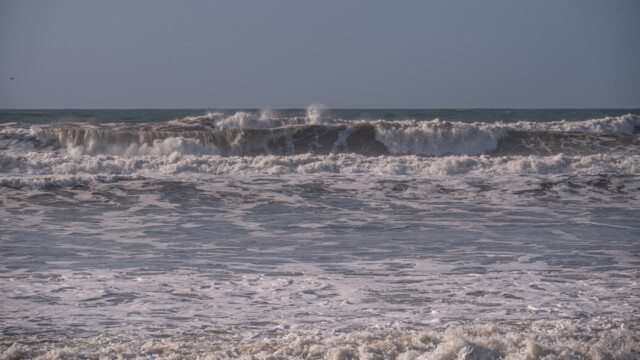 das Meer ist noch ziemlich wild