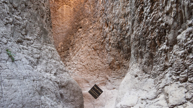 Ende des Trails des geschlossenen Canyons