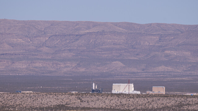 Gebäude von Blue Origin, wo die Raketen vorbereitet werden
