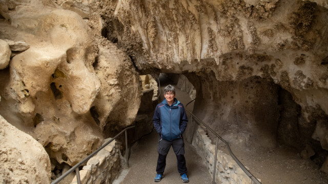 hier musste Bettina 10 Sekunden ruhig stehen