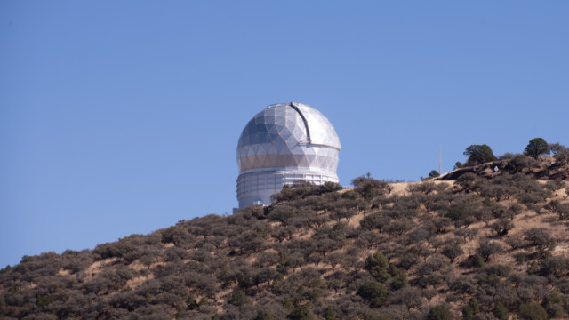 das grösste optische Teleskop der Sternwarte