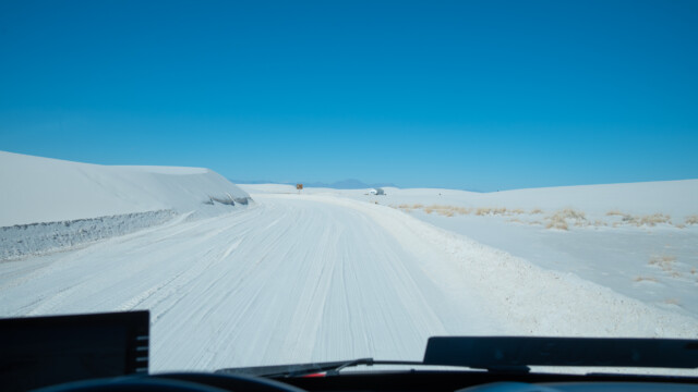 Sieht aus wie Schnee, ist aber alles weisser Sand