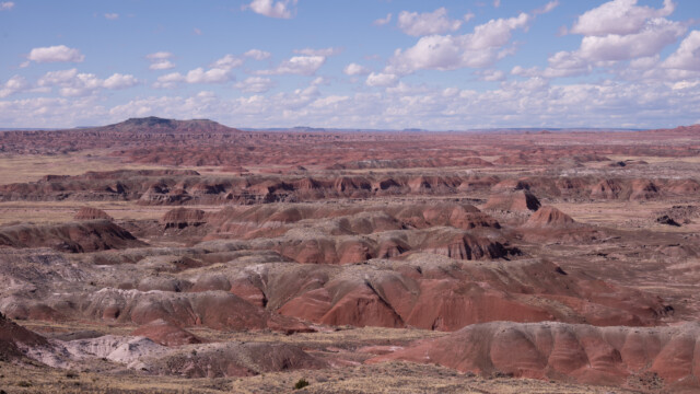 ein richtiges Labyrinth von roten Bergen