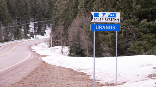 Planetenweg, Uranus ist der zweitäusserte Planet