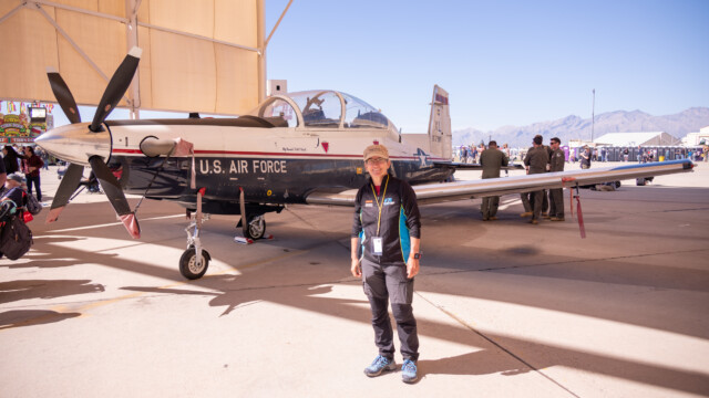 Trainer T-6, eine Weiterentwicklung der Pilatus PC-9