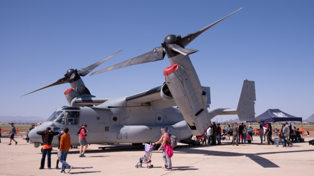 Kipprotor-Flugzeug V22-Osprey