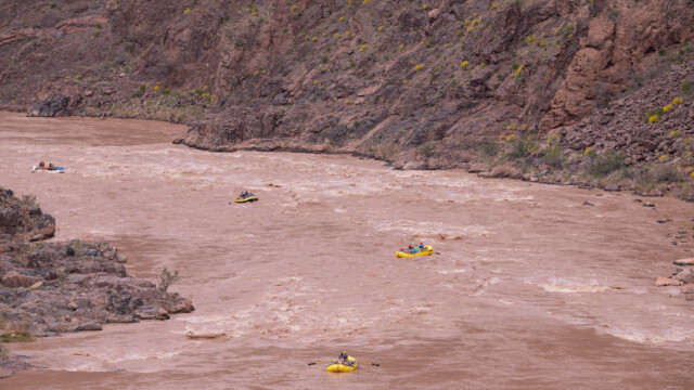 hier ist der Fluss wilder
