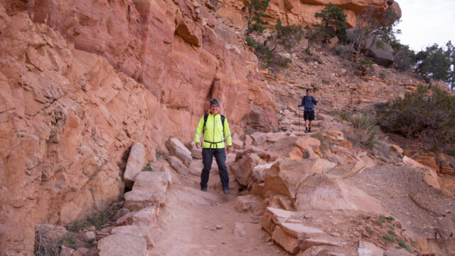 am Anfang noch dick eingepackt...