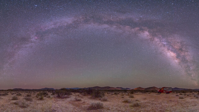 Milchstrasse über Baja California und Jupi