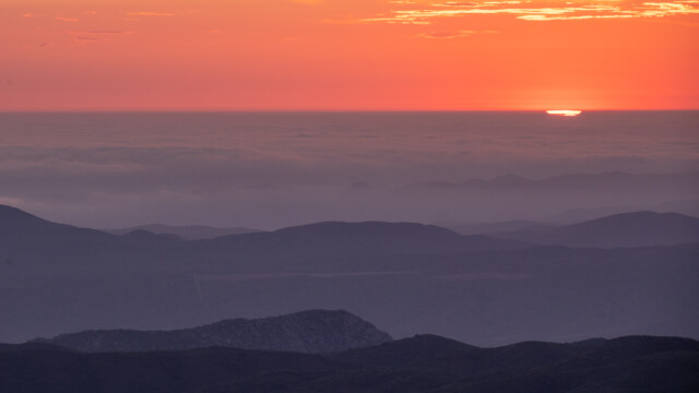 ... am Schluss verschwindet die Sonne als Strich