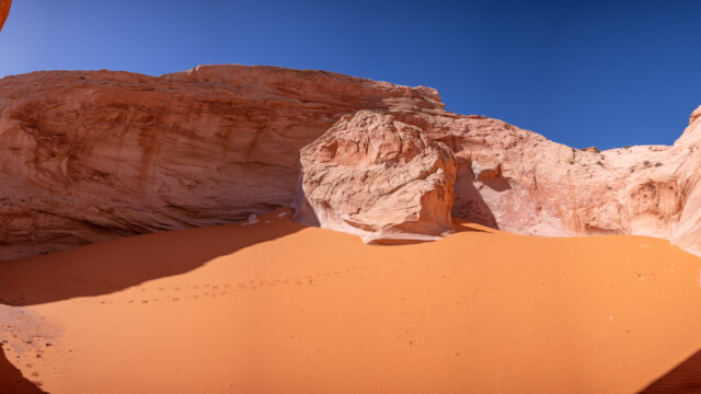 Sicht aus dem Aschenbecher