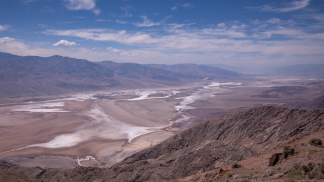 Tal des Todes von oben, vorne links der tiefste Punkt