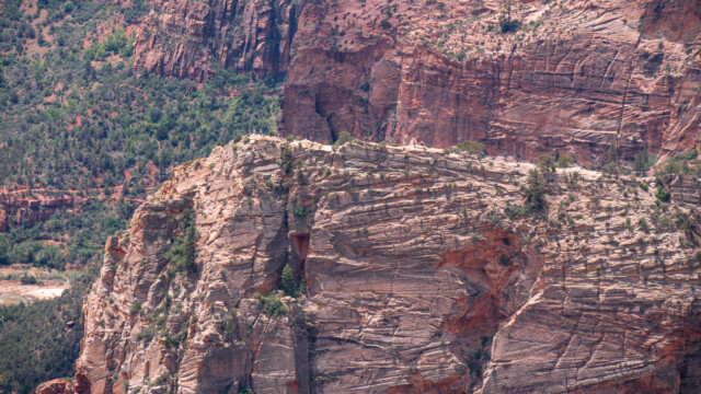viele Leute auf Angel Landing