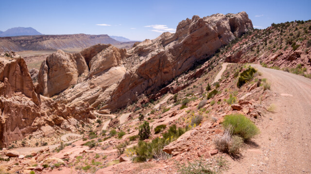 Naturstrasse, aber in gutem Zustand