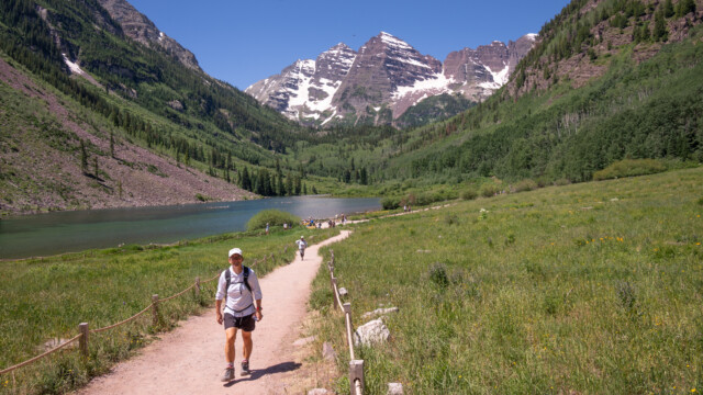 endlich richtige Berge, die Maroon-Bells