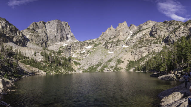 Emerald Lake vor den Rocky Mountains